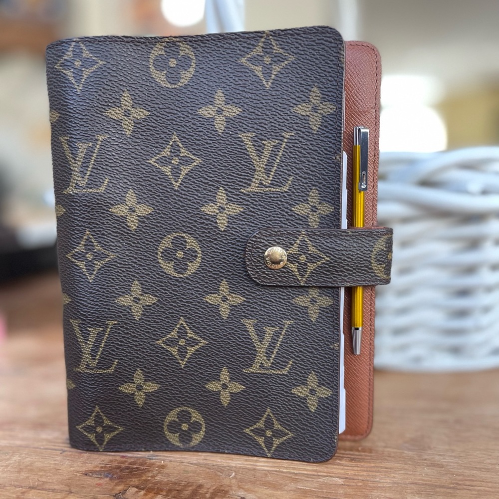 Louis Vuitton Monogram Agenda MM Medium Notebook/Planner/Organizer+Calendar